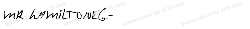 mr HamiltoneG字体转换